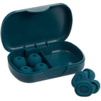 Wellable Silicone Ear Plugs with Carry Case Full Color - Navy - Components 4
