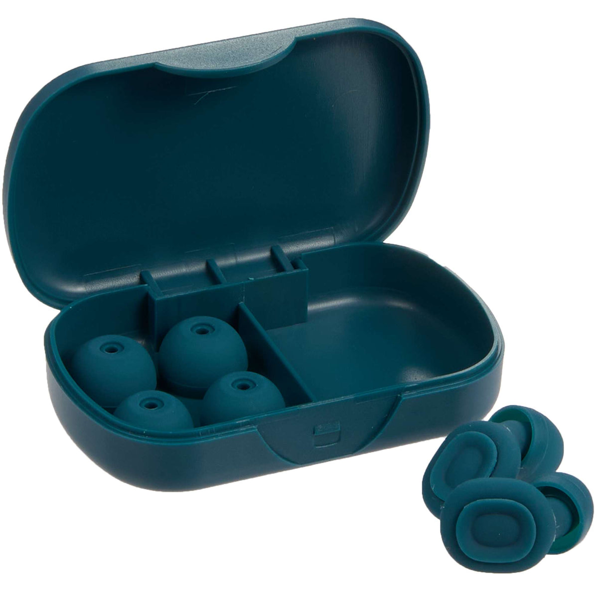 Wellable Silicone Ear Plugs with Carry Case Full Color - Navy - Components 4