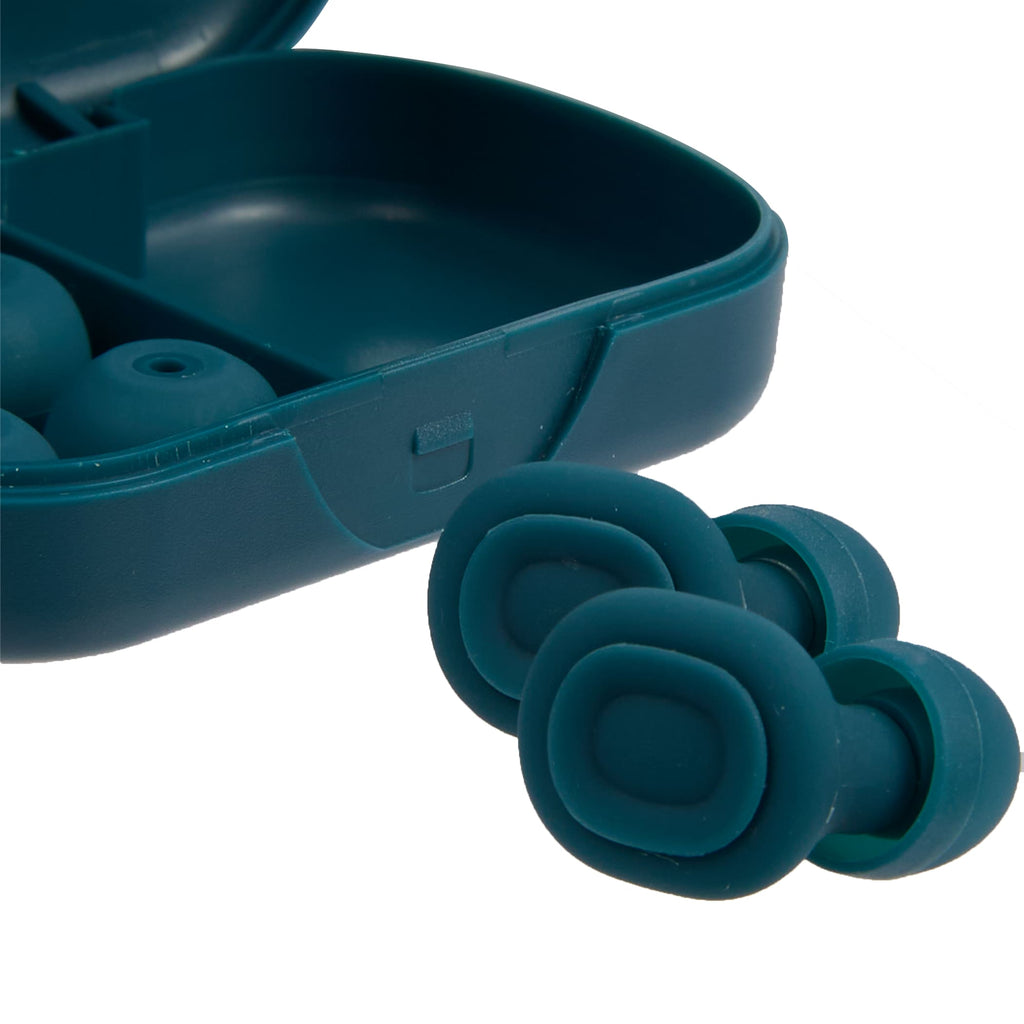 Wellable Silicone Ear Plugs with Carry Case Full Color - Navy - Components