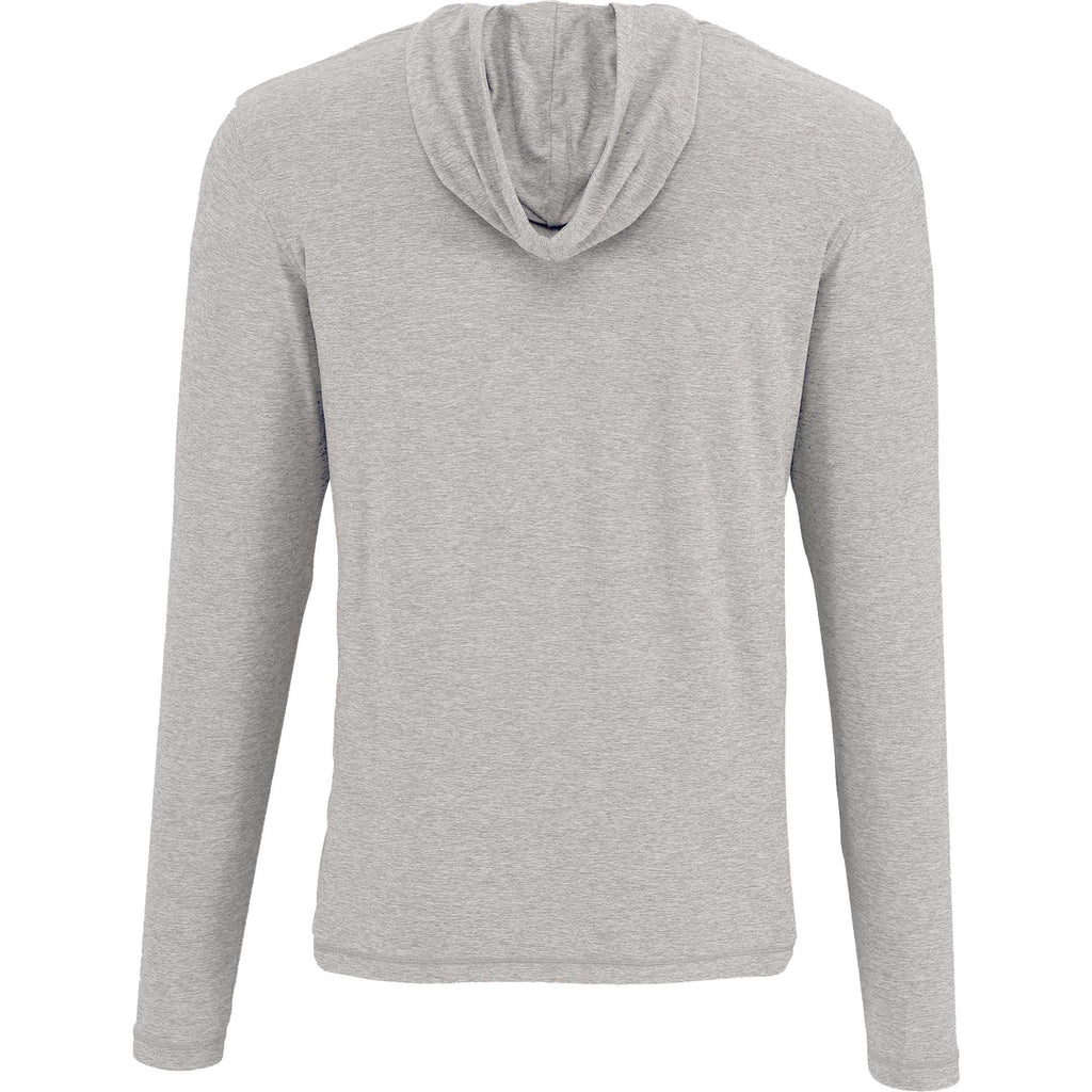 Wellable Stretch Knit Hoodie for Men Transfer - Fossil Heather - Back
