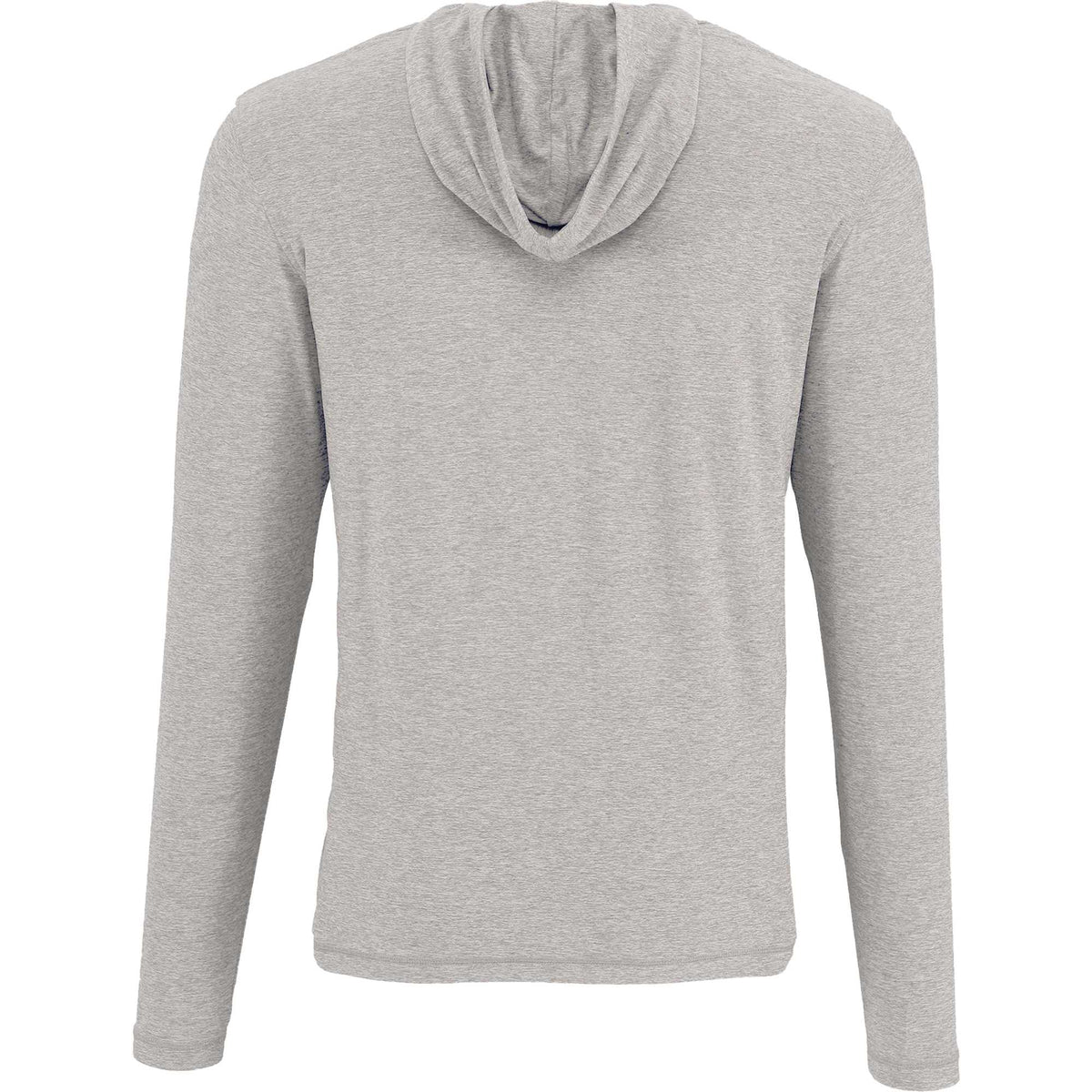 Wellable Stretch Knit Hoodie for Men Transfer - Fossil Heather - Back