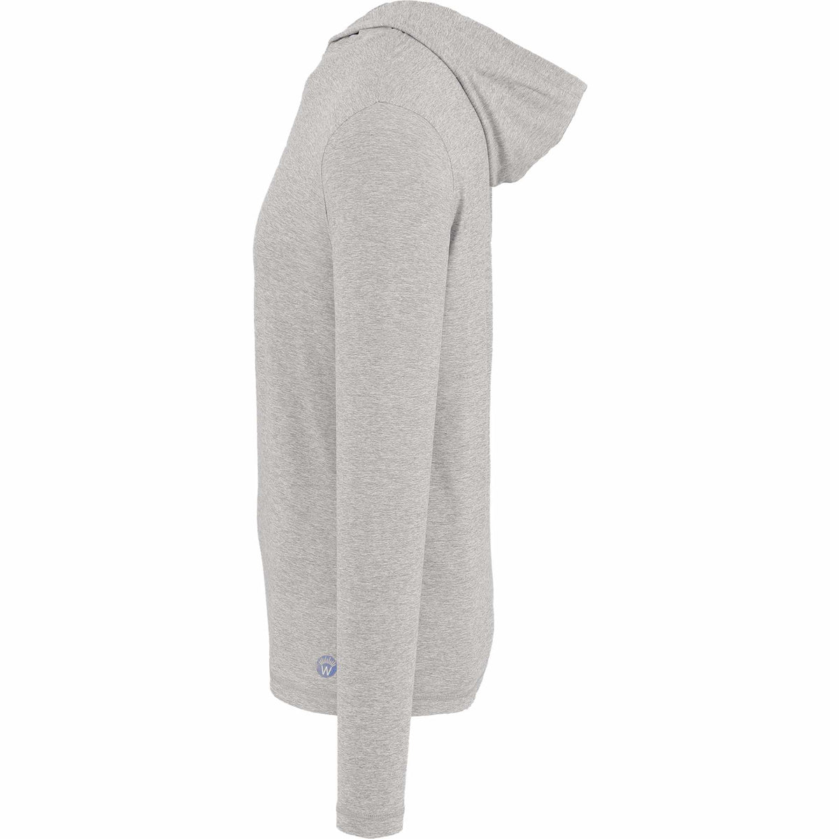 Wellable Stretch Knit Hoodie for Men Transfer - Fossil Heather - Left Side