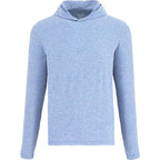 Wellable Stretch Knit Hoodie for Men Transfer - Moonlight Blue Heather - Front