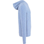 Wellable Stretch Knit Hoodie for Men Transfer - Moonlight Blue Heather - Right Side