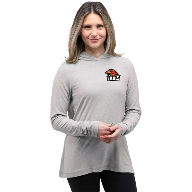 Wellable Stretch Knit Hoodie for Women Embroidery