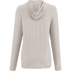 Wellable Stretch Knit Hoodie for Women Transfer - Fossil Heather - Back