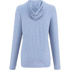Wellable Stretch Knit Hoodie for Women Transfer - Moonlight Blue Heather - Back