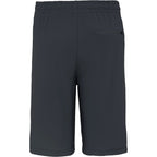Wellable Stretch Knit Shorts for Men Laser Engraving - Grey Smoke - Back