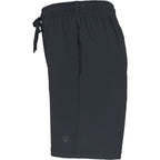 Wellable Stretch Knit Shorts for Women Embroidery - Grey Smoke - Left Side