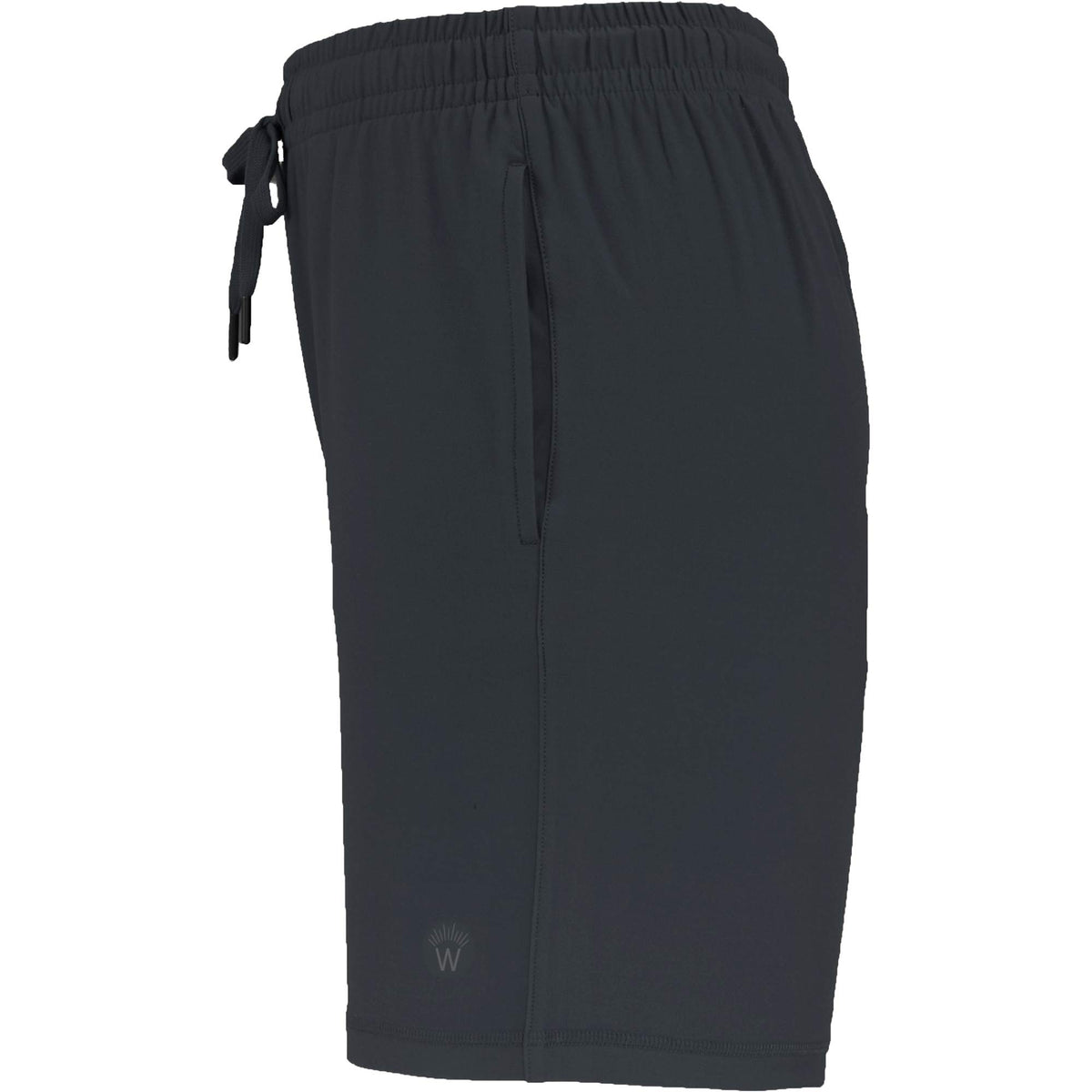 Wellable Stretch Knit Shorts for Women Laser Engraving - Grey Smoke - Left Side