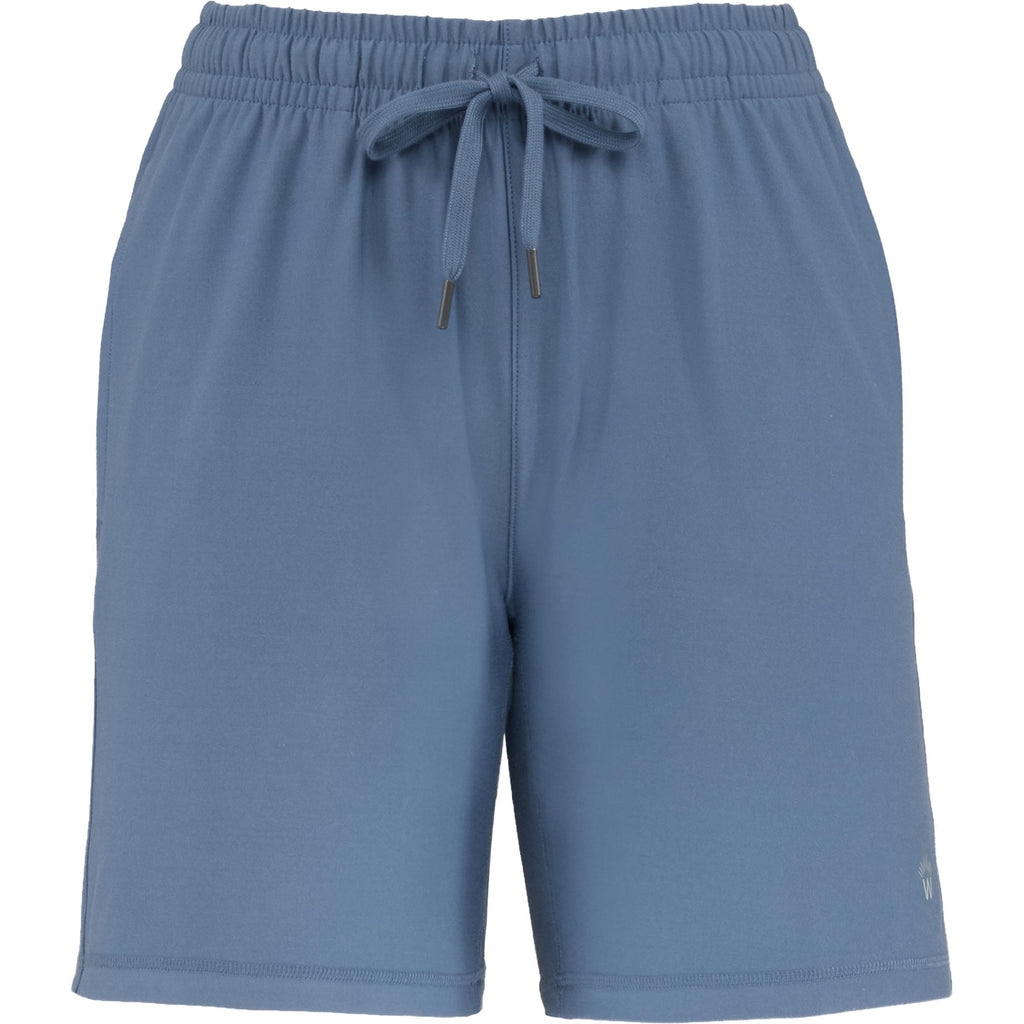 Wellable Stretch Knit Shorts for Women Transfer - Moonlight Blue - Front