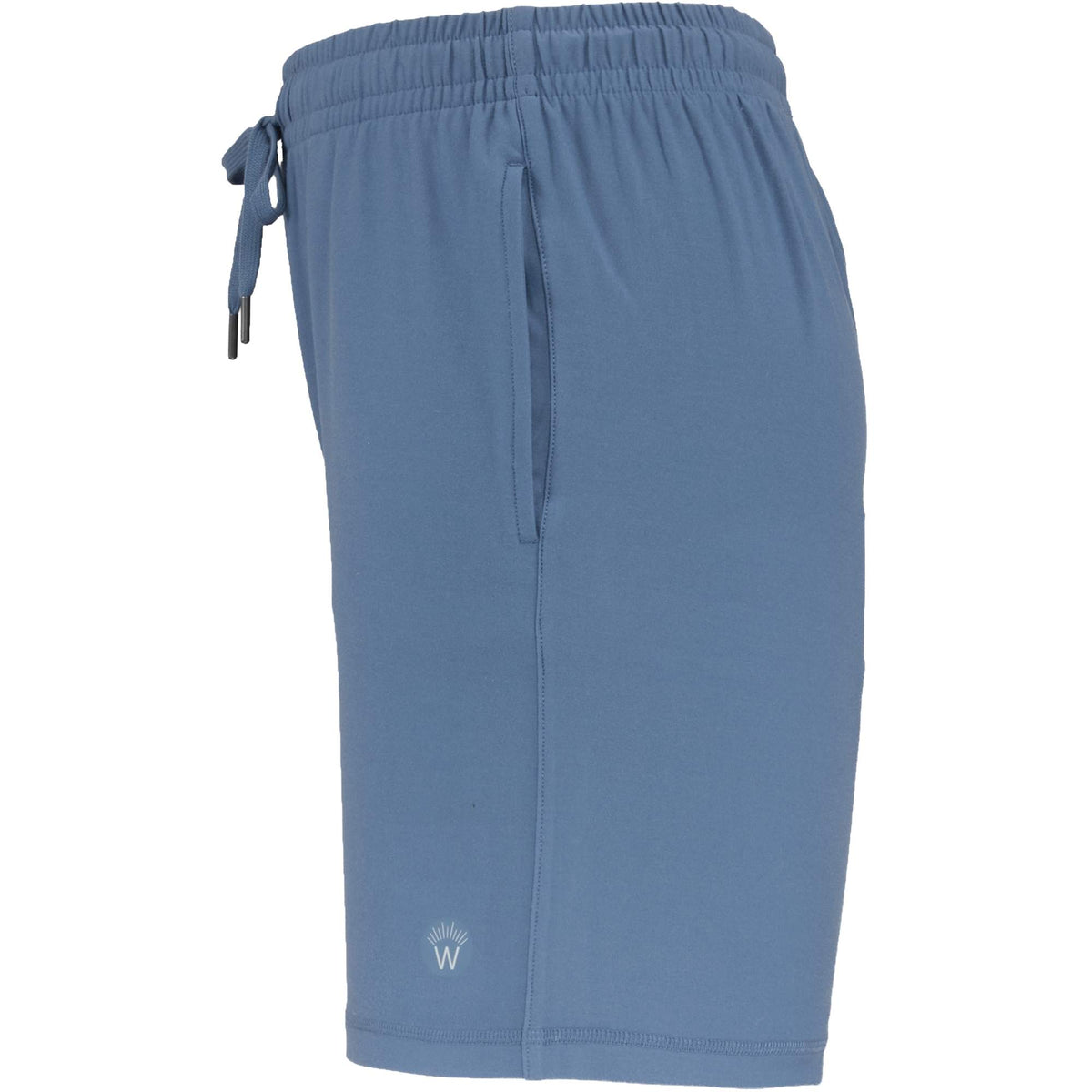 Wellable Stretch Knit Shorts for Women Transfer - Moonlight Blue - Left Side