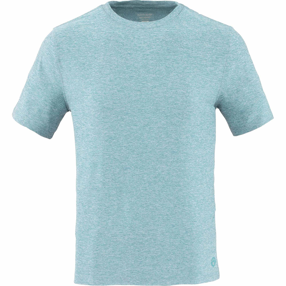 Wellable Stretch Performance Tee for Men Transfer - Jade Heather - Front