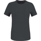 Wellable Stretch Performance Tee for Women Transfer - Heather Dark Charcoal - Front
