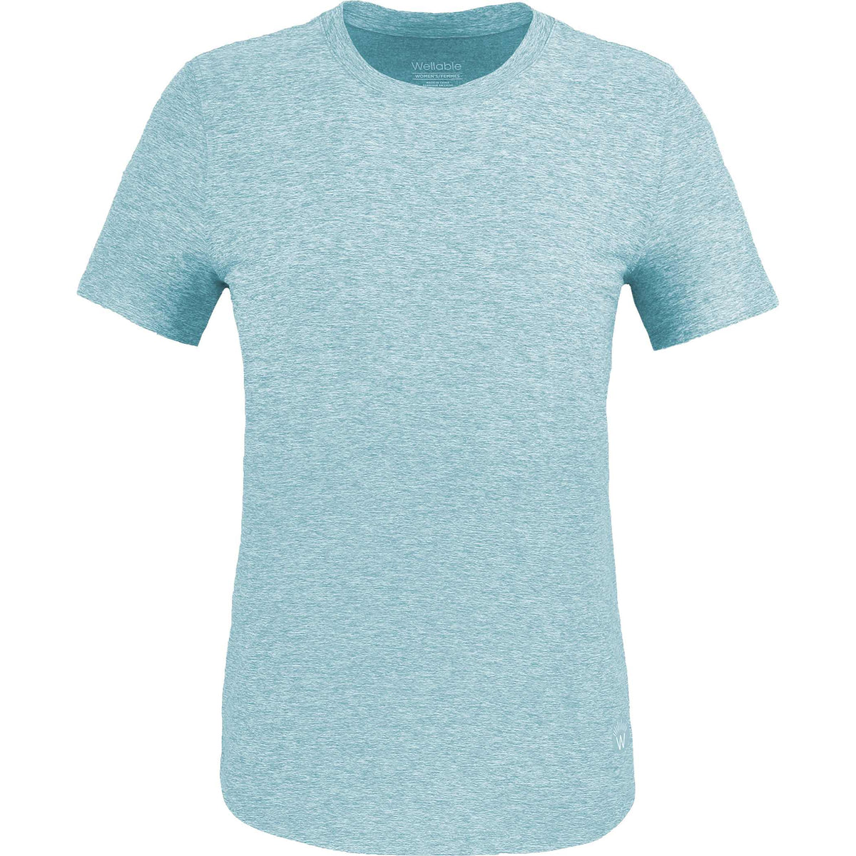 Wellable Stretch Performance Tee for Women Transfer - Jade Heather - Front