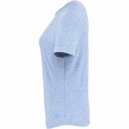 Wellable Stretch Performance Tee for Women Transfer - Moonlight Blue Heather - Left Side