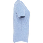 Wellable Stretch Performance Tee for Women Transfer - Moonlight Blue Heather - Right Side