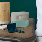 Wellable Sunrise Alarm Clock with White Noise Full Color - Cream - Lifestyle