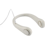 Wellable Wireless Neck Fan with Three Speeds - White - Back