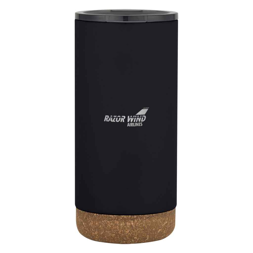 Wellington Stainless Steel Tumbler, 16 oz - Black - Laser Engraving