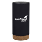 Wellington Stainless Steel Tumbler, 16 oz - Black - Silk Screen
