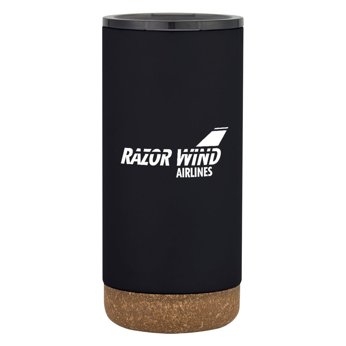 Wellington Stainless Steel Tumbler, 16 oz - Black - Silk Screen
