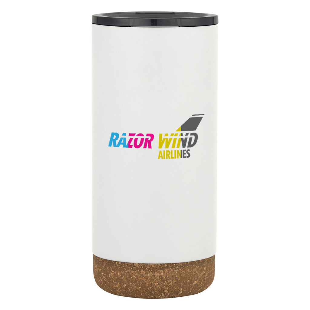 Wellington Stainless Steel Tumbler, 16 oz - White - Colorbrite Drinkware
