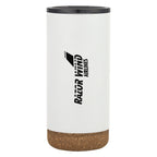Wellington Stainless Steel Tumbler, 16 oz - White - Silk Screen