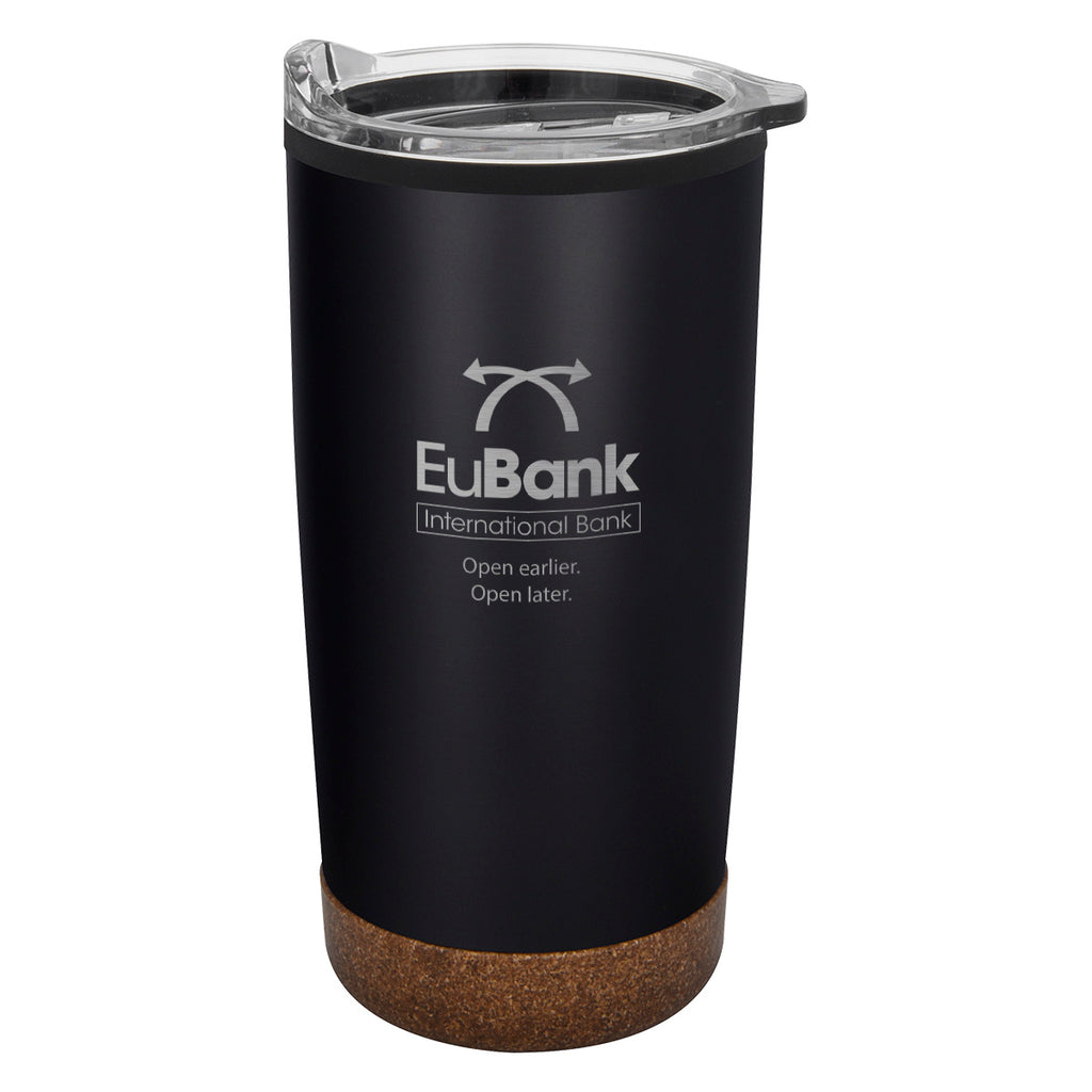 Wellington Stainless Steel Tumbler, 20 oz - Black - Laser Engraving