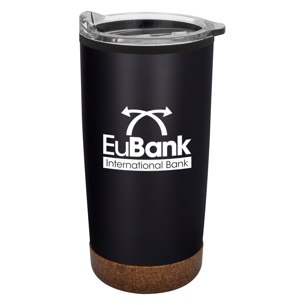 Wellington Stainless Steel Tumbler, 20 oz - Black - Silk Screen