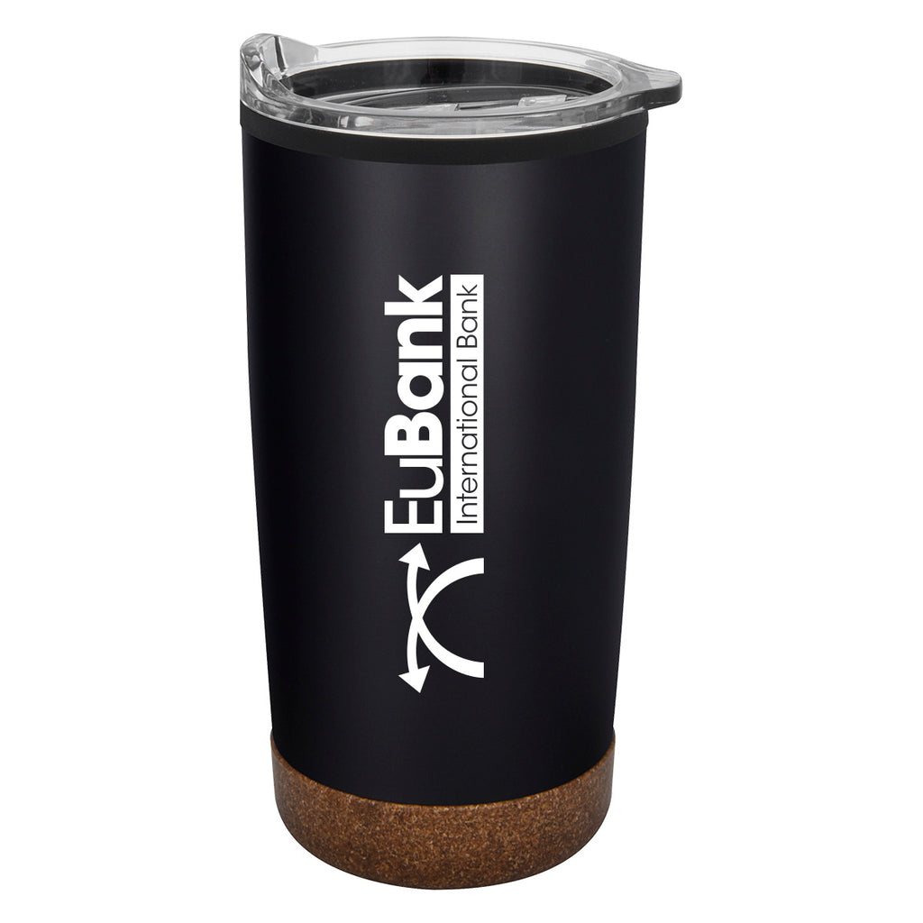 Wellington Stainless Steel Tumbler, 20 oz - Black - Verical_Silkscreen