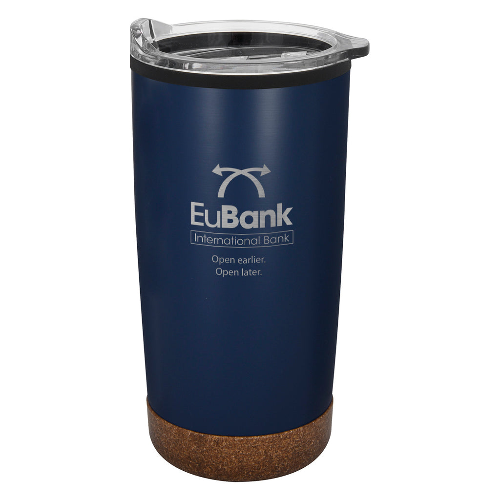 Wellington Stainless Steel Tumbler, 20 oz - Navy - Laser Engraving