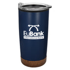 Wellington Stainless Steel Tumbler, 20 oz - Navy - Silk Screen