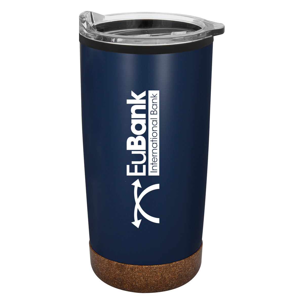 Wellington Stainless Steel Tumbler, 20 oz - Navy - Silk Screen