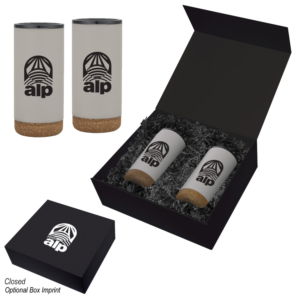 Wellington Stainless Steel Tumbler Gift Set, 16 oz - Silk Screen