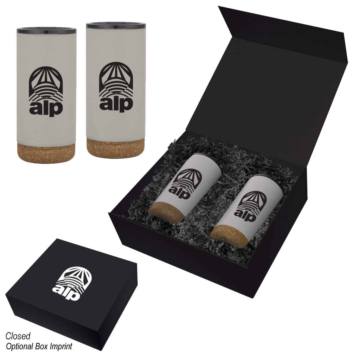 Wellington Stainless Steel Tumbler Gift Set, 16 oz - Silk Screen