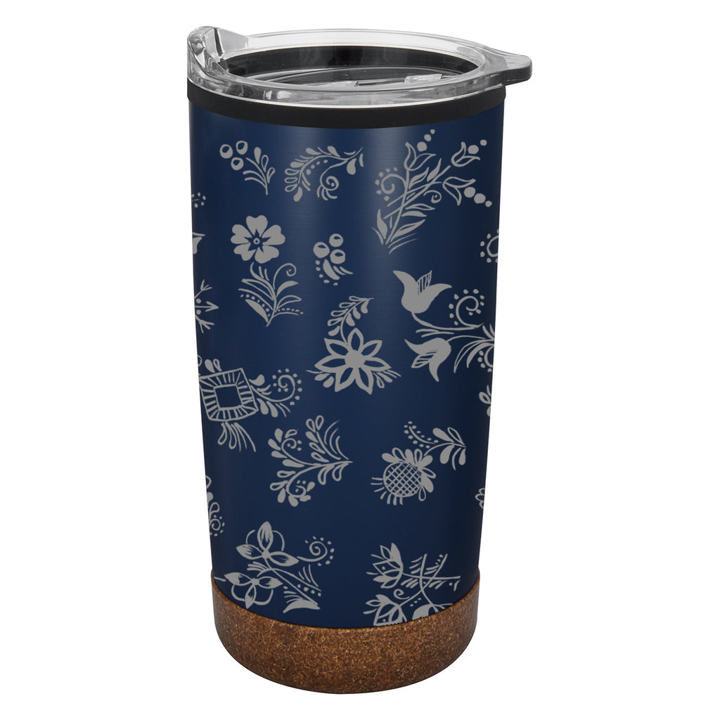 Wellington Stainless Steel Tumbler in Full Color, 20 oz - Navy - Megabrite