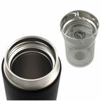 Welly Traveler Bottle with Bamboo Wrap and Infuser, 18 oz - Black - Photo 2
