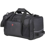 Wenger Apex Sport Duffel Bag in Recycled PET, 20 Inches Transfer - Black - Left Angle
