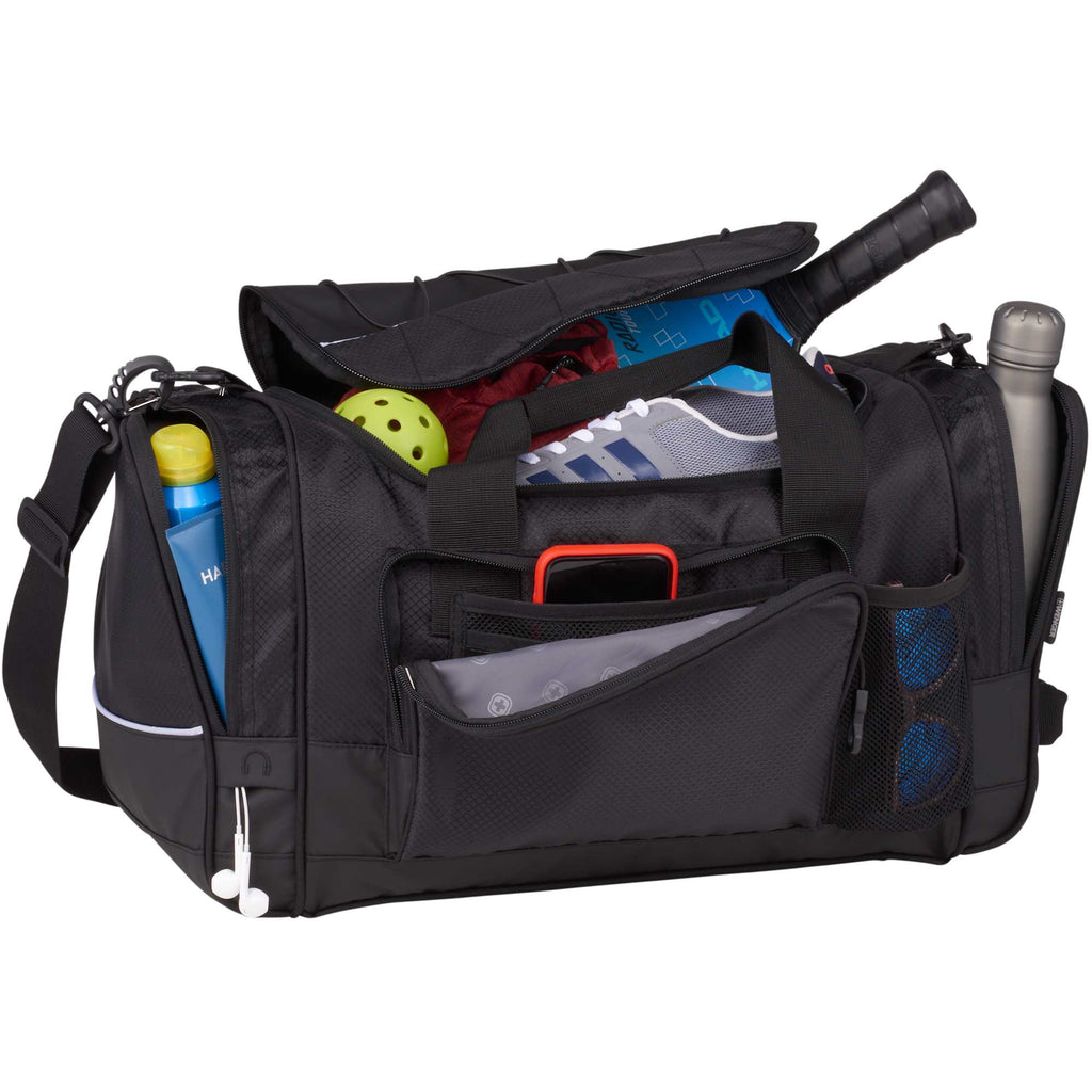 Wenger Apex Sport Duffel Bag in Recycled PET, 20 Inches Transfer - Black - Right Angle 4