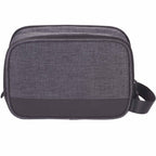 Wenger Dual Compartment Dopp Kit in Recycled Polyester Transfer - Charcoal - Back