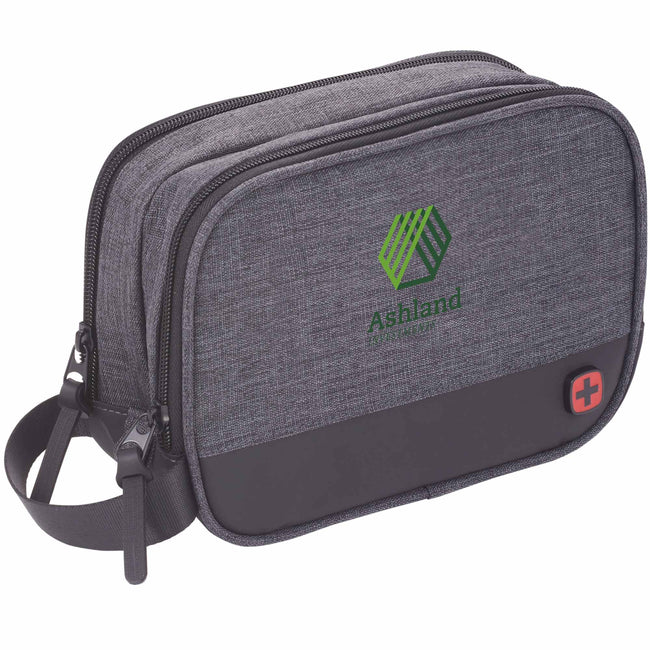 Wenger Dual Compartment Dopp Kit in Recycled Polyester Transfer