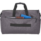 Wenger Getaway Garment Duffel Bag in Recycled PET Embroidery - Charcoal - Back