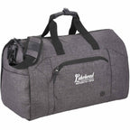 Wenger Getaway Garment Duffel Bag in Recycled PET Embroidery - Charcoal - Right Angle