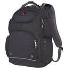 Wenger Odyssey TSA Recycled Laptop Backpack, 17 Inch Embroidery - Black - Left Angle 2