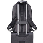 Wenger Origins Recycled Laptop Backpack, 15 Inch Embroidery - Black - Back