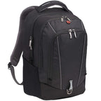 Wenger Origins Recycled Laptop Backpack, 15 Inch Embroidery - Black - Right Angle 3
