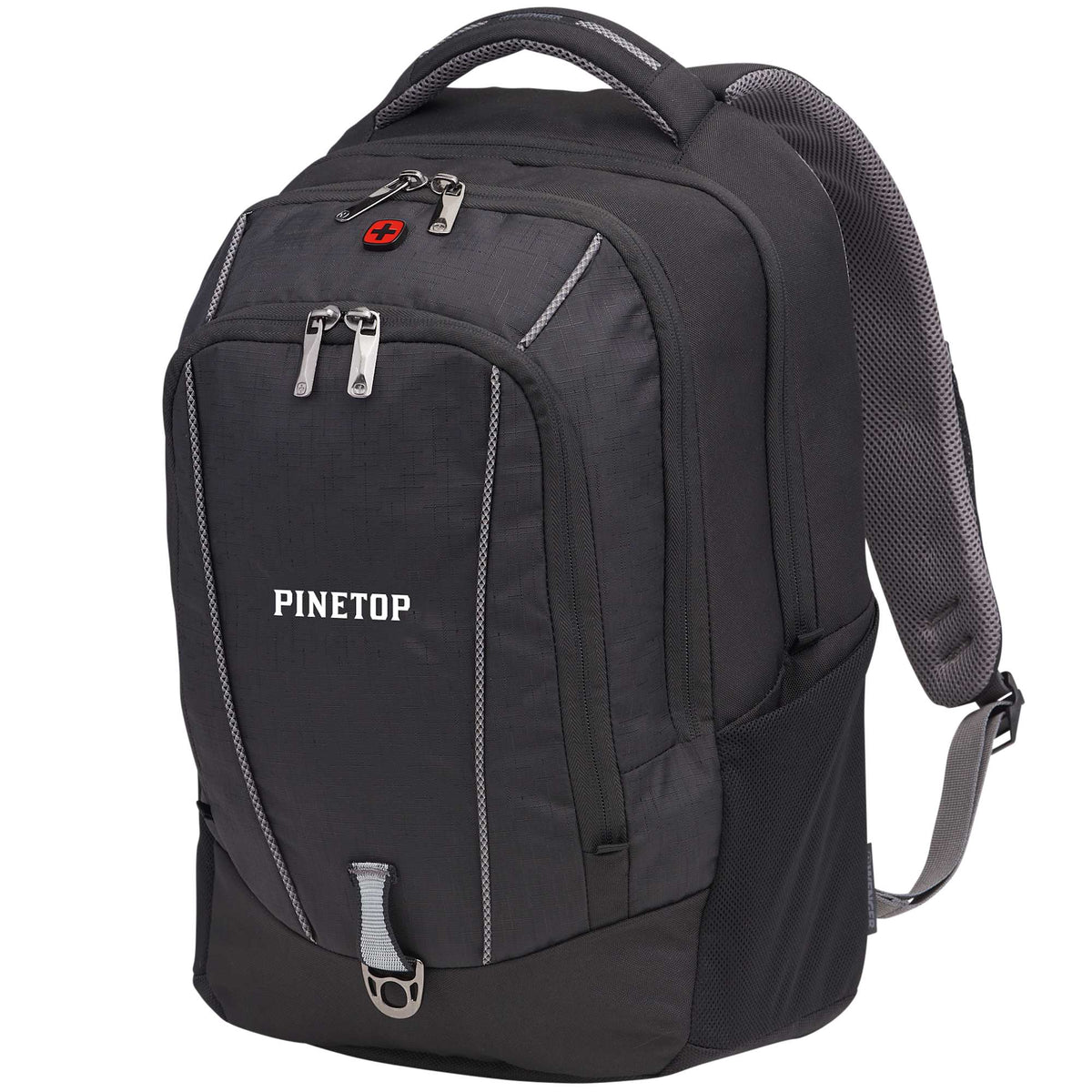 Wenger Origins Recycled Laptop Backpack, 15 Inch Transfer - Black - Left Angle