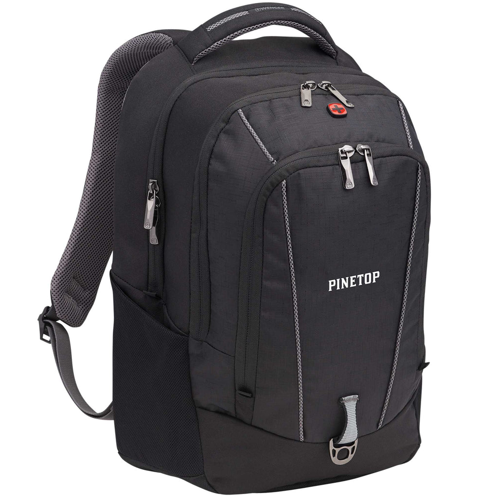 Wenger Origins Recycled Laptop Backpack, 15 Inch Transfer - Black - Right Angle