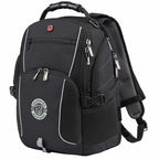Wenger Pro Laptop Backpack with USB Port, 15 Inch Embroidery - Black - Left Angle
